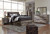 Derekson - Queen Panel Bed With 4 Storage Drawers - Multi Gray