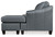 Genoa - Sofa Chaise - Steel