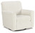 Herstow - Swivel Glider Accent Chair - Ivory