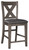 Caitbrook - Upholstered Barstool (Set of 2) - Gray