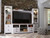 Willowton - 4 Pc. - Entertainment Center - 64" TV Stand with Fireplace Option - Whitewash