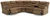 Partymate - 2-Piece Reclining Sectional With Console - Brindle