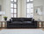 Emilia - 2-Piece Sectional Loveseat - Black
