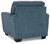 Cashton - 2 Pc. - Chair, Ottoman - Blue