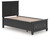 Lanolee - Twin Panel Storage Bed - Black