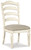 Realyn - Dining UPH Side Chair (Set of 2) - Ladderback - Chipped White