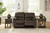 Leesworth - 3 Pc. - Power Reclining Sofa,  Loveseat, Rocker Recliner - Dark Brown