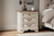 Realyn - Three Drawer Night Stand - White / Brown / Beige