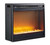 Entertainment Accessories - Fireplace Insert Glass/Stone - Black