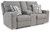 Biscoe - 2 Pc. - Power Reclining Sofa, Power Reclining Loveseat - Pewter