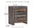 Drystan - Two Drawer Night Stand - Brown / Beige