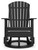 Hyland Wave - Swivel Glider Chair - Black