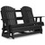 Hyland Wave - Glider Loveseat - Black