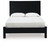 Danziar - Queen Panel Bed With Low Footboard - Black