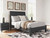 Danziar - Full Panel Bed With Low Footboard - Black