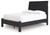 Danziar - Full Panel Bed With Low Footboard - Black