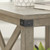 Aldwin - Rectangular End Table - Crossbuck Styling - Gray