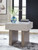 Jorlaina - Square End Table With Faux Cement Top - Light Grayish Brown