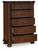 Lavinton - 8 Pc. - Dresser, Mirror, Chest, King Poster Bed, 2 Nightstands - Brown