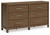 Cabalynn - 8 Pc. - Dresser, Mirror, Queen Panel Bed With Storage, 2 Nightstands - Light Brown