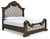 Maylee - 8 Pc. - Dresser, Mirror, Chest, California King Upholstered Bed, 2 Nightstands - Dark Brown