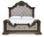 Maylee - 8 Pc. - Dresser, Mirror, Chest, King Upholstered Bed, 2 Nightstands - Dark Brown