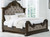 Maylee - 8 Pc. - Dresser, Mirror, Chest, Queen Upholstered Bed, 2 Nightstands - Dark Brown