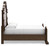 Maylee - 5 Pc. - Dresser, Mirror, Queen Upholstered Bed - Dark Brown