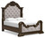 Maylee - 7 Pc. - Dresser, Mirror, Queen Upholstered Bed, 2 Nightstands - Dark Brown