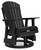 Hyland Wave - 3 Pc. - Glider Loveseat, Swivel Glider Chair, Cocktail Table - Black