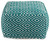 Brynnsen - Pouf - Teal / Ivory