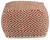 Brynnsen - Pouf - Rust / Ivory