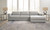 Amiata - 2-Piece Sectional With Raf Corner Chaise - Glacier
