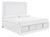 Chalanna - King Upholstered Storage Bed - White
