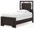 Covetown - Twin Panel Bed - Dark Brown