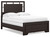 Covetown - Full Panel Bed - Dark Brown