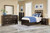 Covetown - 4 Pc. - Dresser, Mirror, Twin Panel Bed - Dark Brown
