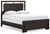 Covetown - 4 Pc. - Dresser, Mirror, Queen Panel Bed - Dark Brown