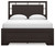 Covetown - 4 Pc. - Dresser, Mirror, Queen Panel Bed - Dark Brown
