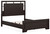 Covetown - 6 Pc. - Dresser, Mirror, Queen Panel Bed, 2 Nightstands - Dark Brown