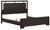 Covetown - 4 Pc. - Dresser, Mirror, California King Panel Bed - Dark Brown
