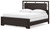 Covetown - 6 Pc. - Dresser, Mirror, California King Panel Bed, 2 Nightstands - Dark Brown