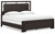 Covetown - 6 Pc. - Dresser, Mirror, King Panel Bed, 2 Nightstands - Dark Brown