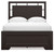 Covetown - 4 Pc. - Dresser, Mirror, Full Panel Bed - Dark Brown