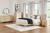 Cabinella - 3 Pc. - Dresser, Queen Platform Panel Bed - Tan