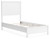 Binterglen - Twin Panel Bed - White