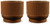 Avalyah - Vase (Set of 2) - 8" - Burnt Umber