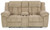 Tip-off - Power Reclining Loveseat With Console / Adj Headrest - Wheat
