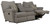 Sadler - Power Lay Flat Reclining Sofa With Drop Down Table - Mica