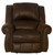 Pickett - Fabric Power Recliner With Power Adjustable Headrest - Dark Brown